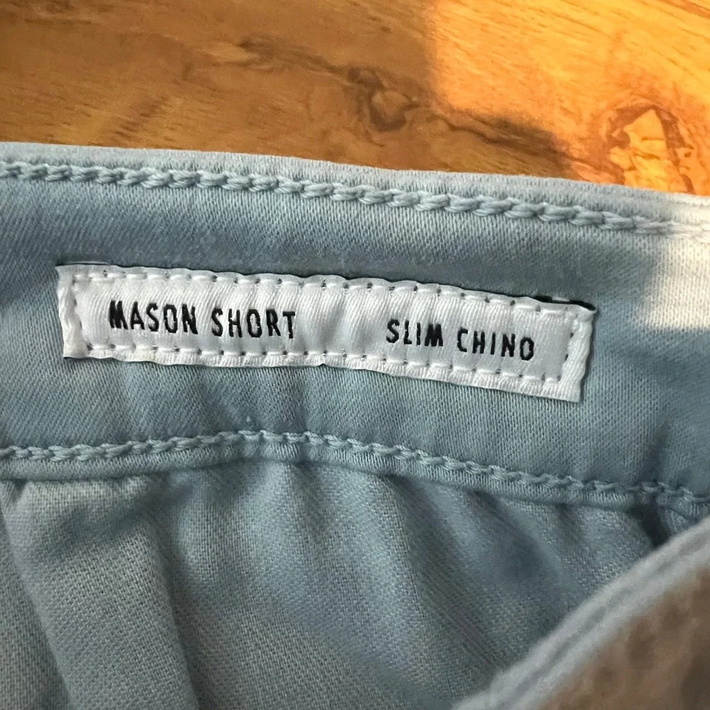EDWIN Mason Shorts Mens Size 28 Slim Chino Blue Fog 8